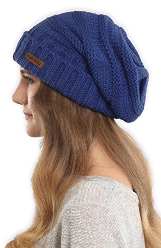 Brook + BaySlouchy Beanie, Women's Winter Hats, Oversized Beanie Knitted Hats for Women, Beanie Slouch Hats for Cold Weather