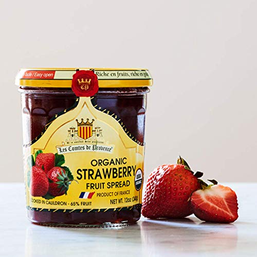 Strawberry Jam Spread USDA Organic Preserve 12 oz/ 340 gr Made in