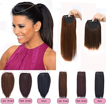One Piece Clip In Hair Topper Extension Crown Side Invisible