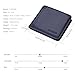 FlyHawk Genuine Leather RFID Blocking Wallets Mens thin Wallet One Size Blue - Transverse Style