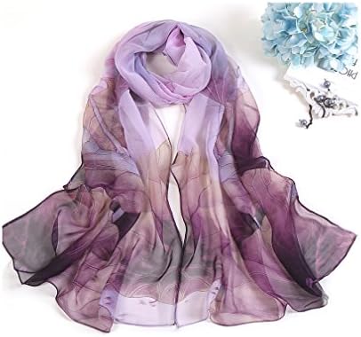 Unique Print Silk Feeling Scarf For Women 63x20 Inches