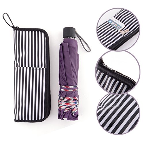 liangdongshop Universal Water-absorbing Umbrella Phone Holder Case Waterproof Wet Folding Umbrella Cover Storage Bag With Loking Carabiner 11.02"x4.72"(1 Pcs Pack)