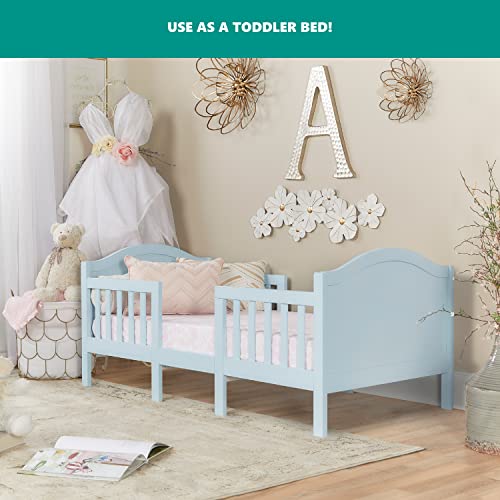 Dream On Me Portland 3 In 1 Convertible Toddler Bed In Sky Blue