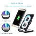 Ostart Qi Samsung Wireless Charger, Fast Wireless Charging Pad with 2 Coils, Cooling Fan for Samsung Galaxy S8/ S8+/ S7/ S7 Edge/ S6 Edge+/ Note 5 and Other Qi-enabled Smart Devices, Black