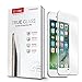 iCarez [White Full Cover Glass] Screen Protector for iPhone 7 Plus 5.5” Highest Quality Easy Install [ 1 Pack 0.33MM 9H 2.5D] with Lifetime Replacement Warranty - Retail Packaging