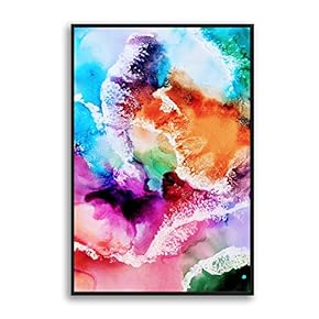 Framed Canvas Wall Art Clouds and Colors Canvas Prints Home Artwork Decoration for Living Room,Bedroom - 16x24 inches