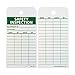 NMC Inspection Record Tag with Ties, 25-Pack, Double-Sided, 3