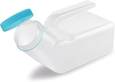 JFA Supplies Male Urinal Bottle 1L with Glow in the Dark Lid