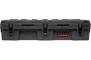 ROAM ADVENTURE CO. ROAM Rugged Cargo Box - Heavy Duty Roof-Mounted Storage Case, Lockable Waterproof Camping Gear Organizer, Truck Bed Storage Bin, Adventure Ready Overland Gear for Off-Road Travel