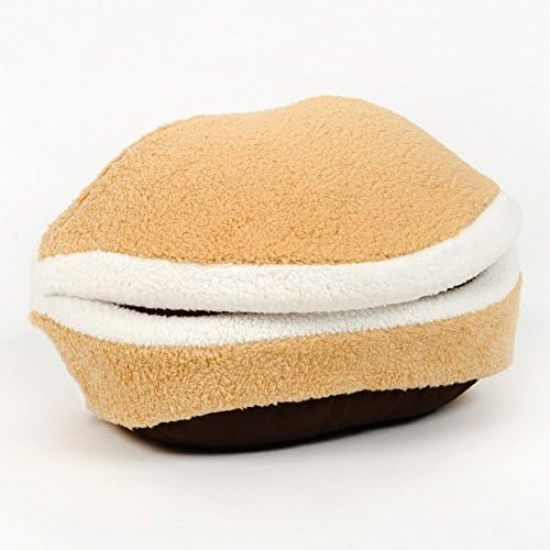 Gefry Hamburger Style Pet Bed Cat Bed Shell-shaped Washable &amp; Detachable Nest House for Pets (L)