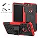 Honor 7c / Nova 2 Lite / Y7 Prime 2018 case,LiuShan Shockproof Heavy Duty Combo Hybrid Rugged Dual Layer Grip Cover with Kickstand for Huawei Honor 7c / Nova 2 Lite / Y7 Prime 2018 Smartphone,Red