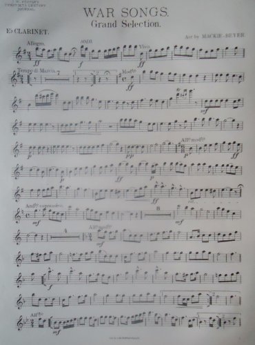 War Songs Grand Selection (Sheet Music for Orchestra - Piano, Brass, Woodwinds, Percussion)