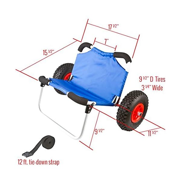 Rage-Powersports-KC-DOLLY-SEAT-Hybrid-Wide-Hull-Kayak-and-Canoe-Dolly-Cart-with-Seat