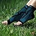 TechWare Pro Ankle Brace Compression Sleeve - Relieves Achilles Tendonitis, Joint Pain. Plantar Fasciitis Foot Sock with Arch Support Reduces Swelling & Heel Spur Pain. (Black/Blue, L/XL)