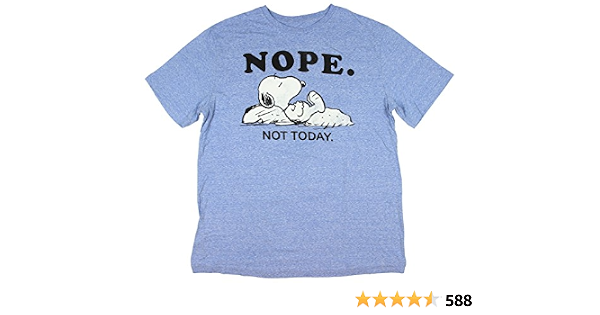 Snoopy Nope. Not Today. T-Shirt 