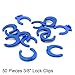 3/8 Inch Small Clip 50 pcs RO Water Accessory Tube Quick Connect Lock Clips Clamps