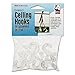 Adams 5/16 x 3/4 x 1-3/8 Inches Clear Plastic Ceiling Hooks, 6 per Pack (ADM1900993241)