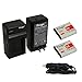 Progo Power Pack: (Two Li-ion Rechargeable Batteries and One Pocket Rapid Travel Charger With Car Adapter) for Sony NP-BG1, NP-FG1. Fits Sony Cyber-Shot DSC-H3, DSC-H7, DSC-H9, DSC-H10, DSC-H20, DSC-H50, DSC-H55, DSC-H70, DSC-H90, DSC-HX5V, DSC-HX7V, DSC-HX9V, DSC-HX10V, DSC-HX20V, DSC-HX30V, DSC-N1, DSC-N2, DSC-T100, DSC-T20, DSC-W100, DSC-W120, DSC-W130, DSC-W150, DSC-W170, DSC-W200, DSC-W210, D