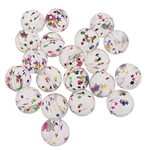 20pcs Bouncy Balls Clear Star Bouncy Balls Kids Toy Magic Props Birthday Party Bag Fillers - Thumbnail 3