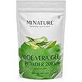Aloe Vera Gel Powder 200x by mi Nature | Natural and Pure | Aloe Barbadensis | 100g (3.5oz) | Highly Concentrated (200x) | Digestive Support | Suitable for Cosmetic formulations