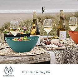 Homienly 60oz Wheat Straw Bowls Set of 6 Salad