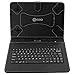 Contixo 10.1'' Tablet Folio Keyboard with Stand Universal PU Leather Case for Contixo Q102/Q103/LR102 Tablet and More 10.1'' or 10'' Tablets