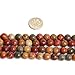 SHG 8mm Natural Round Picasso Jasper Gemstone Loose Beads Strand 15 Inch Beads for Jewelry Making One Strand in One Bag