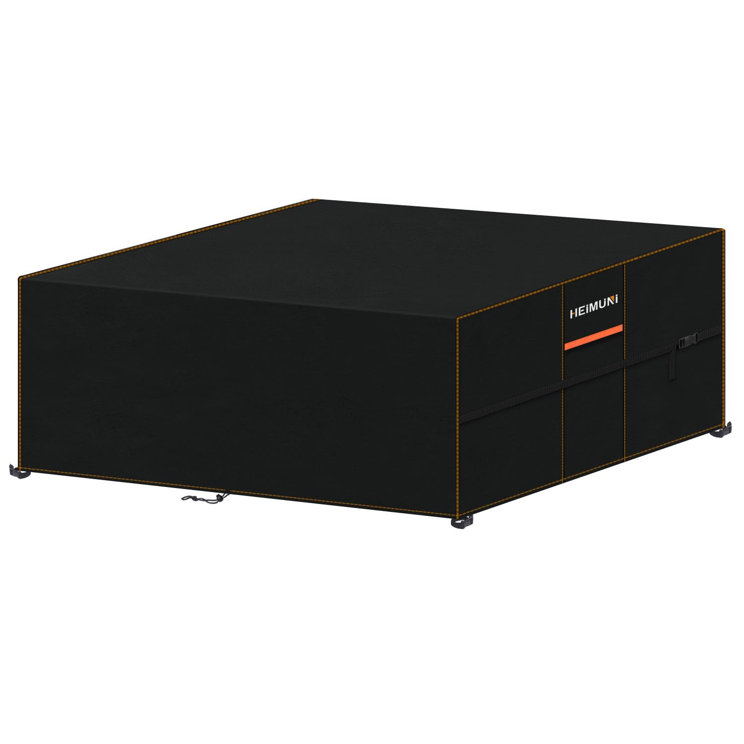 HEIMUNI Patio Furniture Covers Waterproof, 230x180x80cm Rectangle Garden Table Cover 420D Oxford Fabric Anti-UV Rattan Sofa Cover Outdoor Furniture Covers for Table and Chairs, Rattan Furniture Set