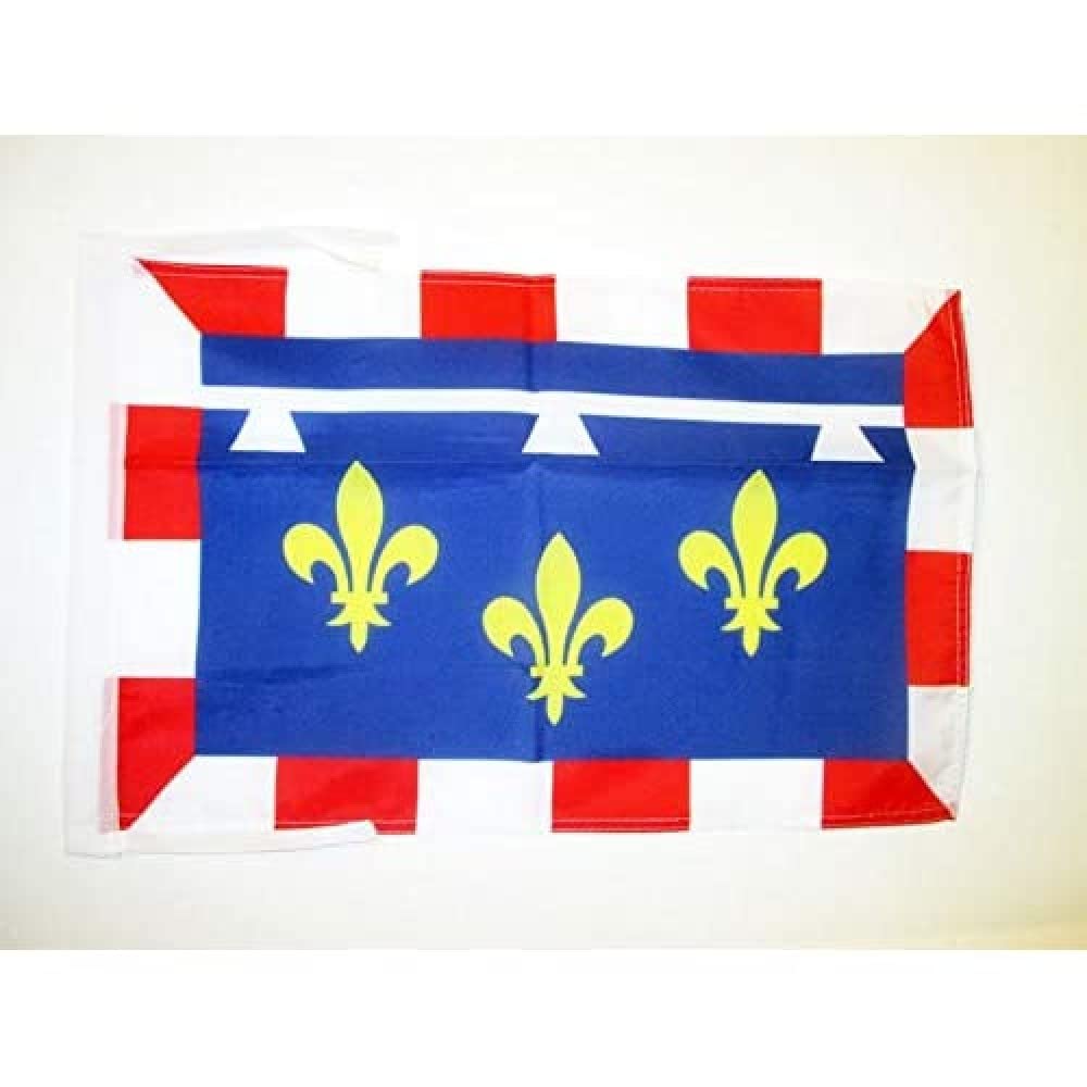 AZ FLAG - Centre Flag - 18'' x 12'' - 100% Polyester French region of Centre Small Banner with Two Cords - Fade Resistant - Vivid Colors - 18x12 in - 45x30 Cm — image 1