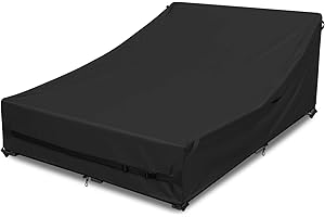 TIANTIANBAO Outdoor Daybed Cover Heavy Duty 600D Weather-Resistant Waterproof Patio Sunbed Wicker Furniture Sofas Cover 63"L x 54"W x 28"H UV Resistant Anti-Fade Material,Outdoor Canopy Day bed Sofa Covers,Black
