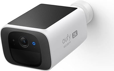 eufy Security SoloCam S220, Kamera Überwachung Aussen, 2K Auflösung, Überwachungskamera Aussen Akku, Solar, 2,4GHz WLAN, Ohne ABO, Ohne Monatliche Kosten, Gebührenfreie Nutzung