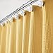 mDesign Waffle Knit Long Cotton Blend Bathroom Spa Quality, Luxury, Solid Color Cloth Shower Curtains for Bathroom - Hyde Collection, 72