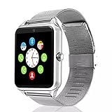 Smart Watch With Camara Touch Screen,OURSPOP Bluetooth SmartWatch, Smart Wrist Watch,Unlocked Watch Cell Phone With 2G GSM Camera Call reminder for Android iPhone Men Women Boys Girls