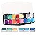 Face Paint Kit,Airmark 16 Colored Professional Body Painting Set for Kids with 36 Stencils and 3 Brushes,Best Party Palette Kits Non-Toxic,FDA Approved