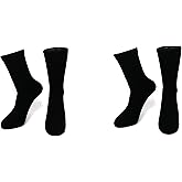 iMongol Pure Cashmere Thick Unisex Men Women Crew Mid Calf Causal Socks, Smooth Toes and Heel Sewed by Handwork