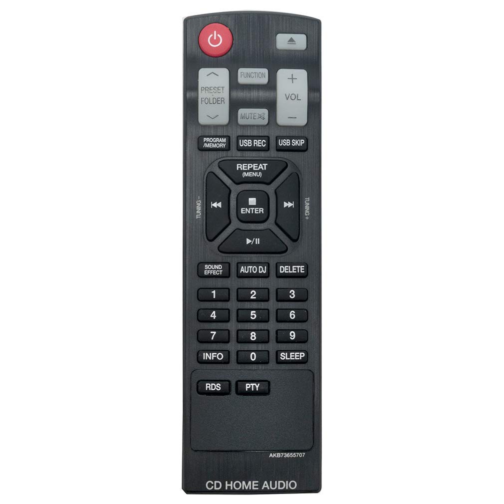 VINABTY AKB73655707 Remote Control Replaced for LG Stereo Audio Mini Hifi Home Theater Systems CM4320 CM4330 CM4520 CM4530 XBOOM