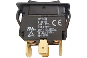 Multiple Use 6 Pin Rock Switches Push Button 6 Terminals HY60B for Controlling Industrial Machines Rock