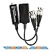 8 Pack Passive Video Balun Transceiver for TVI/CVI/TVI/AHD/960H CCTV Camera, ZUEXT 8 Pairs Male & Female BNC/DC Power Connector Adapter 12V 2.1x5.5mm for LED Light Strips (Male BNC to UTP CAT5 Cable)