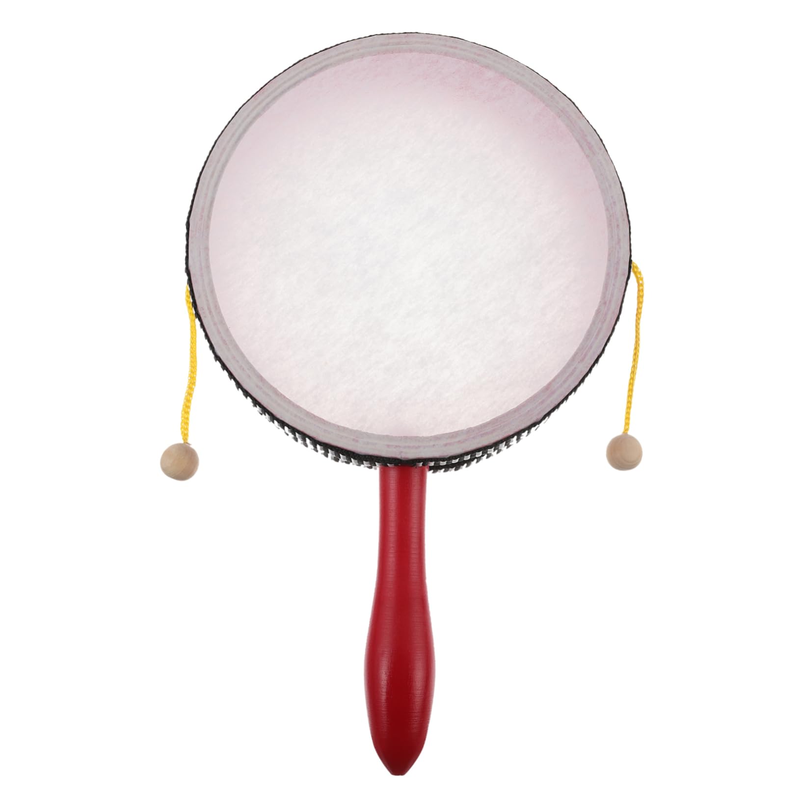 UPKOCH Monkey Drum, Educational Percussion Toys for Kids, Handheld Rattle Drum, Musical Instrument for Toddlers, 25x15cm, Party Favor，Red