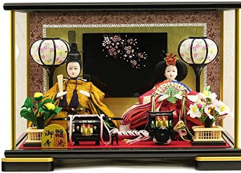 可愛いうさぎの官女や素敵なお道具から選べるお雛様 お人形のお衣裳やケースの背景柄のちがいで 3種類 から選べる豪華 親王ケース飾り 桜えまき P304 C のおひなさま 買収