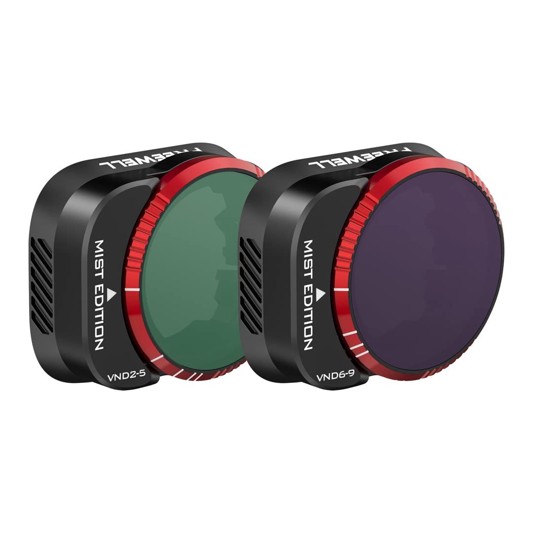 Freewell Variable ND (Mist Edition) 2-5 Stop, 6-9 Stop 2 Pack VND Filters Compatible with Mini 3 Pro/Mini 3