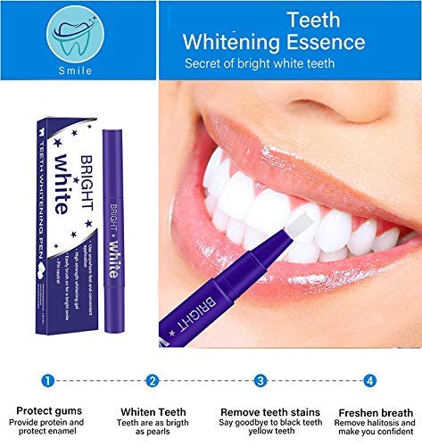 Teeth Whitening Pen â€“ 2 Pcs Value Pack, 18+ Uses, Whitening Treatments, No Sensitivity, Travel-Friendly, Effective, Painless, Beautiful White Smile, Effective Remove Yellow Teeth, Coffee Stains etc.