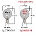 Novelty Lights 25 Pack G50 Outdoor String Light Globe Replacement Bulbs, Clear, E12/C7 Base, 7 Watt
