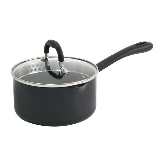 ProCook Gourmet Induction NonStick Strain & Pour Saucepan & Lid 16cm