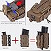 IDOGEAR Mag Pouch Pistol Magazine Pouches 9mm Softshell Adjustable Universal Mag Carrier .40 S&W .45 ACP with Belt&MOLLE Clips