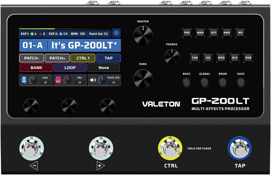Valeton GP-200LT Guitar/Bass Amp Modeling IR Cabinets Multi-Effects