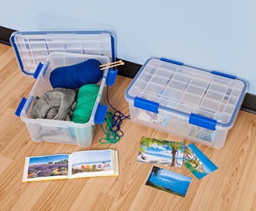 6 Ziploc+WeatherShield+Storage+Quart+Clear