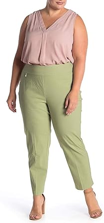 plus size khaki ankle pants
