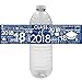 Class of 2018 Graduation Party Water Bottle Labels, 24 Count (Blue)