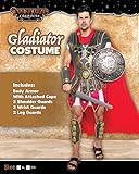 Brave Men’s Roman Gladiator Costume Set for Halloween Audacious Dress Up Party (Stardard)